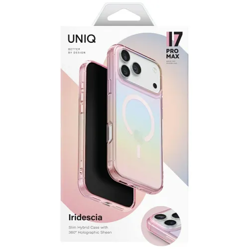 Etui UNIQ Iridescia na iPhone 17 Pro Max Magclick Charging - wielokolorowe na Arena.pl