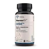 MSM Siarka Organiczna 750 mg, 120 Tabletek - Bezglutenowy, Wegański