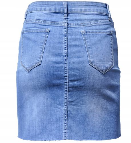 #E1157 BŁĘKITNA JEANS denim MINIÓWA SPÓDNICA M na Arena.pl