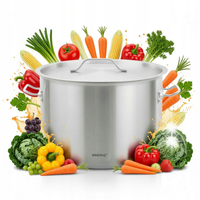 Garnek gastronomiczny, stal nierdzewna, Ø50cm, 58L, KINGHOFF KH-2028