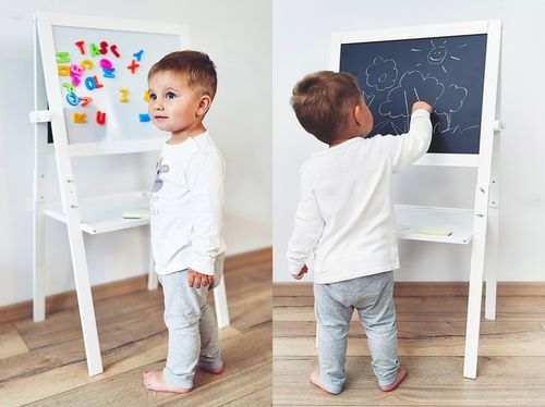 TABLICA DWUSTRONNA MAGNETYCZNA KREDOWA SUCHOŚCIER. na Arena.pl