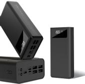 L-BRNO Power Bank 30000mAh z ekranem LED czarny