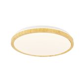 Gandava lampa sufitowa plafon 24W LED 38cm biało drewniany 4000K