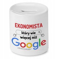 Skarbonka Dla Ekonomisty Na Urodziny Na Prezent Z Nadrukiem Ze Zdjęciem