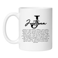KUBEK Z IMIENIEM "JUSTYNA"