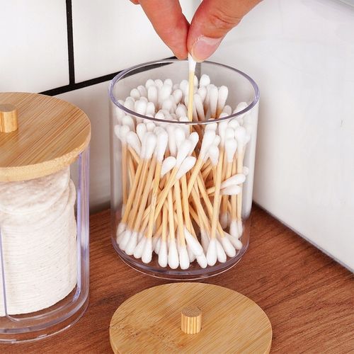 2x Pojemnik ŁAZIENKOWY organizer patyczki płatki kosmetyczne higieniczne na Arena.pl