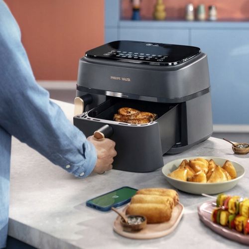 Frytkownica beztłuszczowa dwukomorowa Philips Ovi Airfryer 9l NA352/00 na Arena.pl
