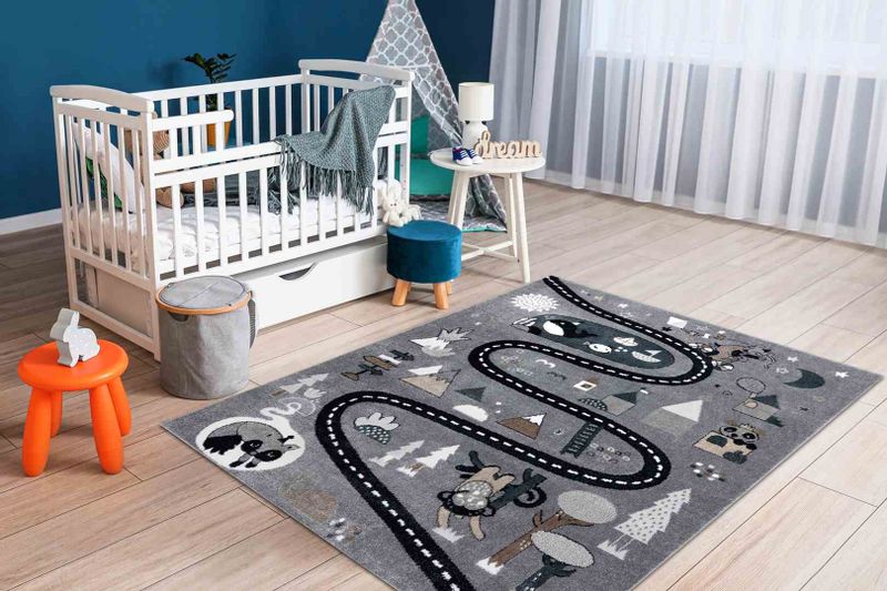 RUG/LU/BEO/ROUTE/GREY/80x150 zdjęcie 2