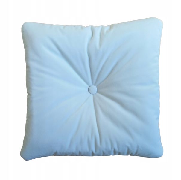 Poduszka dekoracyjna ozdobna welur jasiek beż ecru zdjęcie 1