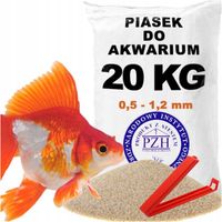 Piasek do akwarium drobny Z ATESTEM suchy 20 KG