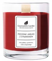 NATURALNA ŚWIECA ZAPACHOWA SOJOWA W SZKLE PIECZONE JABŁKO Z CYNAMONEM