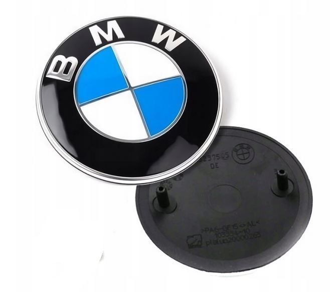 Emblemat Znaczek Logo BMW 82mm E30 E34 E38 E46 E53 E83 E60 E61 E67 X3 NOWY zdjęcie 2