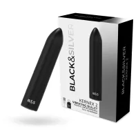black&silver kernex 2 czarny metaliczny wibrujący pocisk magnetyczny