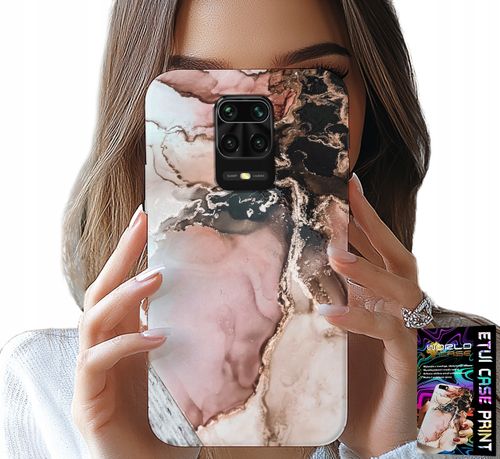 ETUI DO XIAOMI NOTE 9 PRO / 9S - ELEGANCKI MARMUREK MODNE WZORY + SZKŁO na Arena.pl