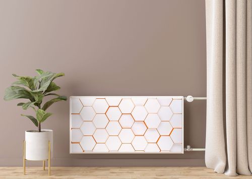 Mata MAGNETYCZNA Na Kaloryfer Heksagony Abstrakcja Efekt 3D 120cm x 60cm na Arena.pl