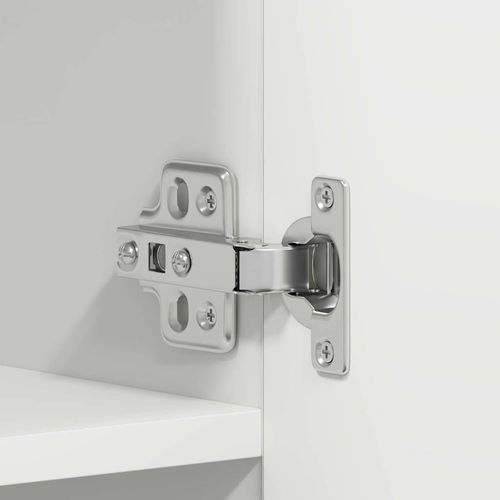 Szafka na buty Biały 80 x 35.5 x 180 cm Materiał drewnopochodny na Arena.pl