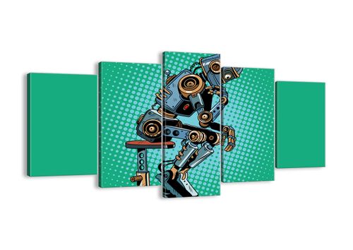Obraz Na Płótnie - Robot Myślenie - 160X85 Cm - Ea160X85-3194 na Arena.pl