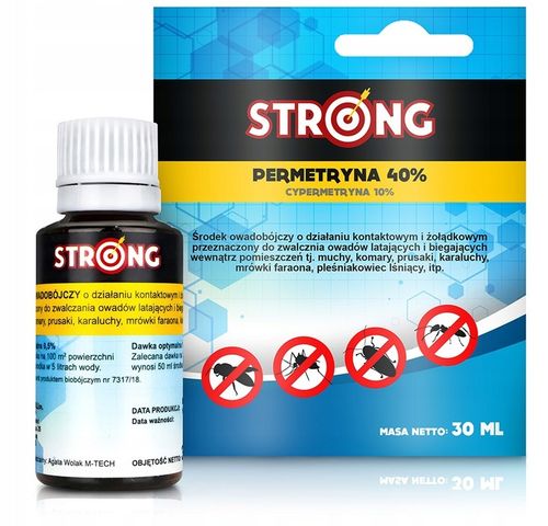 PERMETRYNA 40% OPRYSK ŚRODEK NA KARALUCHY MRÓWKI PLEŚNIAKOWCE FORTECA na Arena.pl