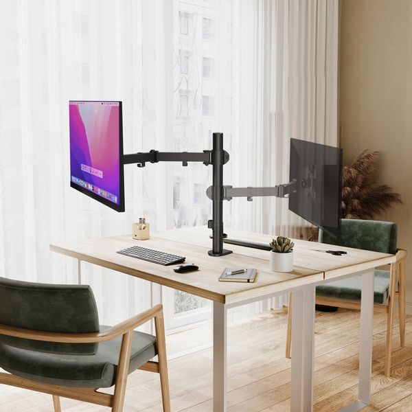 Regulowany Uchwyt Biurkowy do Monitora LCD 13"-27" Solidny Certyfikowany zdjęcie 7