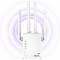 Wzmacniacz sygnału WiFi 1200 Mb/s 5 GHz i 2,4 GHz do domu