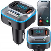 TRANSMITER ŁADOWARKA SAMOCHODOWA BLUETOOTH FM AUX JACK SAMOCHODOWY USB C