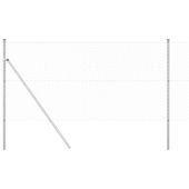 Ogrodzenie z ogniw ze słupkami Srebrny 1 x 10 m Stal