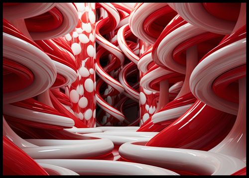 Plakat 84x59,5cm Czerwone Wiry na Arena.pl