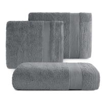 Ręcznik kąpielowy z bawełny LORITA 70X140 stalowy