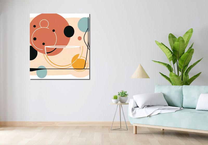 Obraz 90x100cm Harmonia Ciepła zdjęcie 2