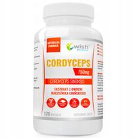Cordyceps 40% 750mg ODPORNOŚĆ POZYTYWNY NASTRÓJ WIĘCEJ ENERGII 120 kapsułek