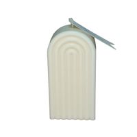 Świeca Dekoracyjna Biała Sojowa Naturalna Ozdobna Prezent Łuk Tęcza