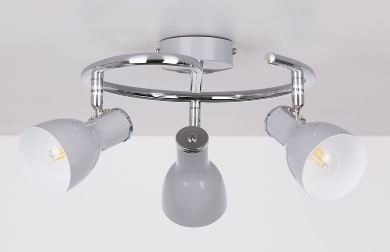 Julie spirala 3x40W E14 szary zdjęcie 2