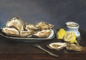 Plakat 100x70cm Oysters, Edouard Manet Vintage do Salonu