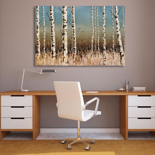 Obraz na płótnie - Canvas, Las brzozowy 80x60 na Arena.pl