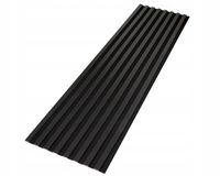 Lamele ścienne 54x260 cm, akustyczne na czarnym filcu - Antracyt 693