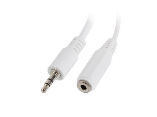 Adapter Jack (M) -> Jack (F)x2 10cm biały na Arena.pl