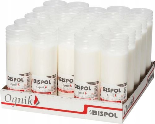 WKŁADY DO ZNICZY PARAFINOWE BISPOL WP4 96H 24SZT na Arena.pl