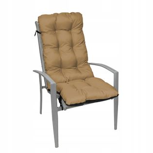 Poduszka na krzesło ogrodowe leżak 48x48x75 beż
