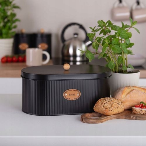 Pojemnik na pieczywo SIMO czarny chlebak na Arena.pl