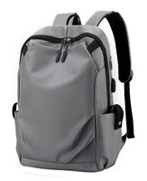 PLECAK NA LAPTOPA USB PODRÓŻNY WODOODPORNY SZARY