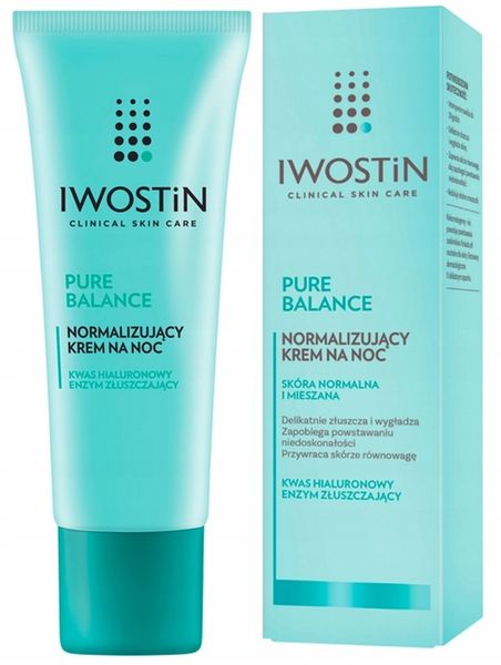 Iwostin Pure Balance na noc Krem Normalizujący do twarzy 50 ml zdjęcie 1