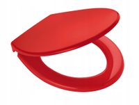 Deska sedesowa wolnoopadująca RIDDER Miami czerwona, łatwy montaż