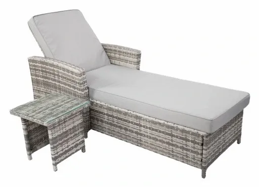 Technorattan Leżak Ogrodowy +Stolik MEBLE E1049 zdjęcie 1