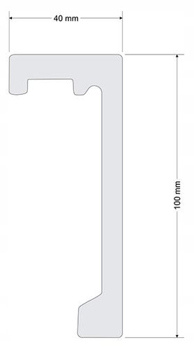 Listwa Karniszowa LED Gzyms Maskownica Karnisza 10 cm "93" - 2 metry na Arena.pl