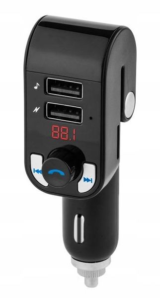 Transmiter Samochodowy Bluetooth MP3 SD 2x USB zdjęcie 2