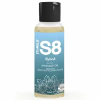 s8 olejek do masażu refresh bawełniany & french plum 125 ml