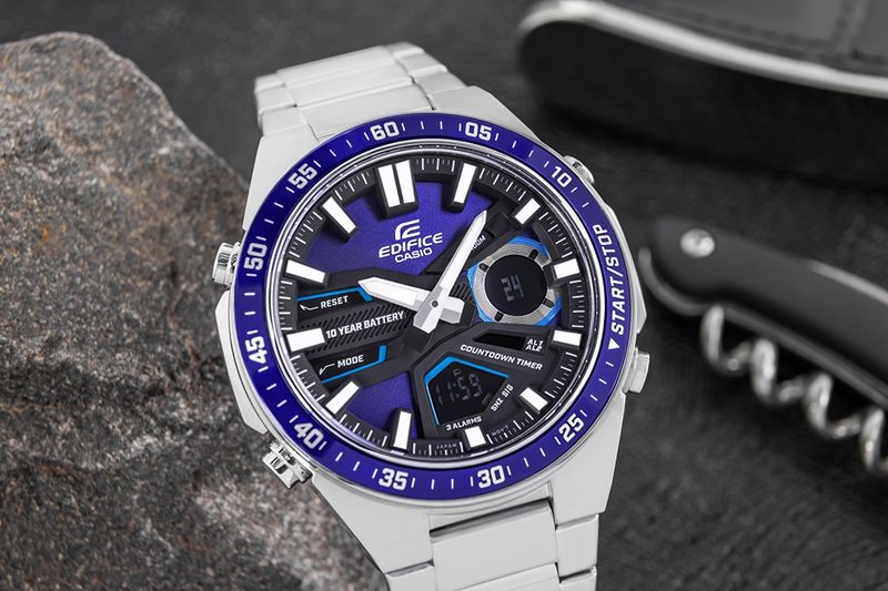 zegarek męski casio edifice efv-c110d-2avef + box zdjęcie 4