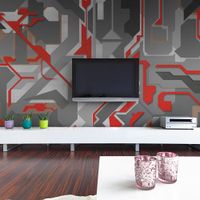 Fototapeta - Abstrakcyjne geometryczne ścieżki 200x154