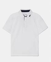 Lacoste polo dziecięce kolor biały gładki DJ7429 12 152 CM