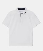 Lacoste polo dziecięce kolor biały gładki DJ7429 12 152 CM